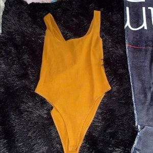 Mustard Yellow Bodysuit Tank